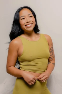 Mary Young Wallace Bamboo Crop Top New Arrivals