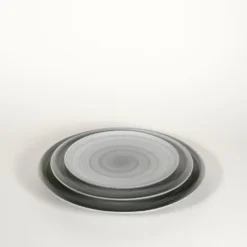 Middle Kingdom Kitchen + Dining Porcelain Wash Ware Plate - Slate Gray