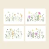 Cute Root Watercolor Gardens Plantable Cards - 8 Pack 2 Cute Root Watercolor Gardens Plantable Cards - 8 Pack
