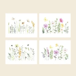 Cute Root Watercolor Gardens Plantable Cards - 8 Pack