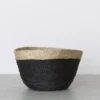 Will & Atlas Best Sellers Jute Bowl - Charcoal With Natural Trim