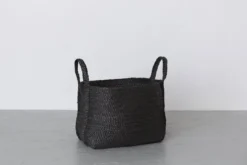 Will & Atlas Large Jute Basket - Charcoal