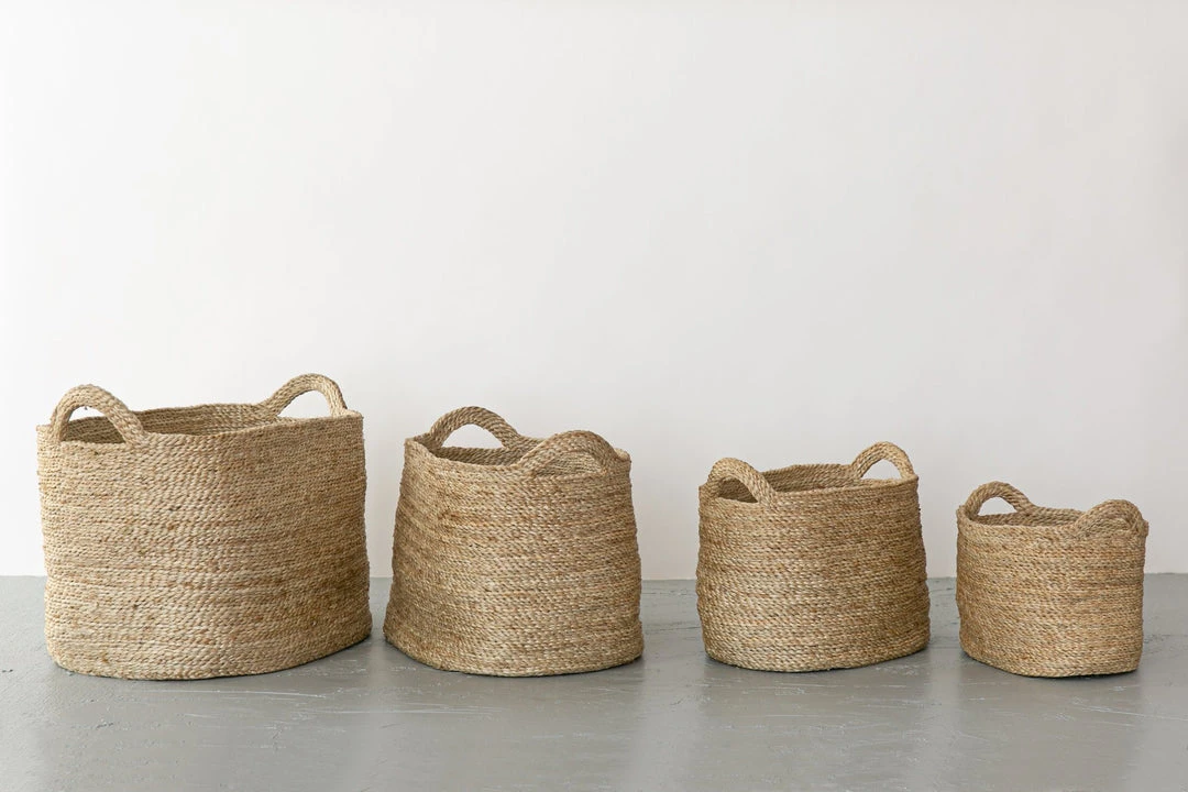 Will & Atlas Oval Jute Baskets - Natural Best Sellers 3 Will & Atlas Oval Jute Baskets - Natural Best Sellers