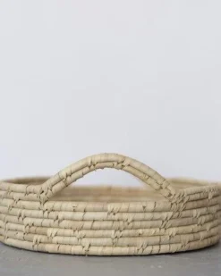 Will & Atlas Palm Leaf Large Woven Tray 9 Will & Atlas Palm Leaf Large Woven Tray