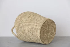 Will & Atlas Palm Leaf Laundry Basket - Round