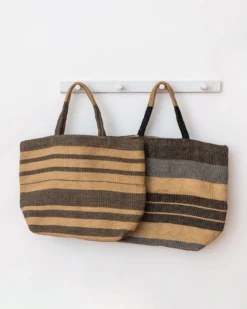Will & Atlas Accessories Sonoma Jute Shopper - Indigo Stripe 7 Will & Atlas Accessories Sonoma Jute Shopper - Indigo Stripe