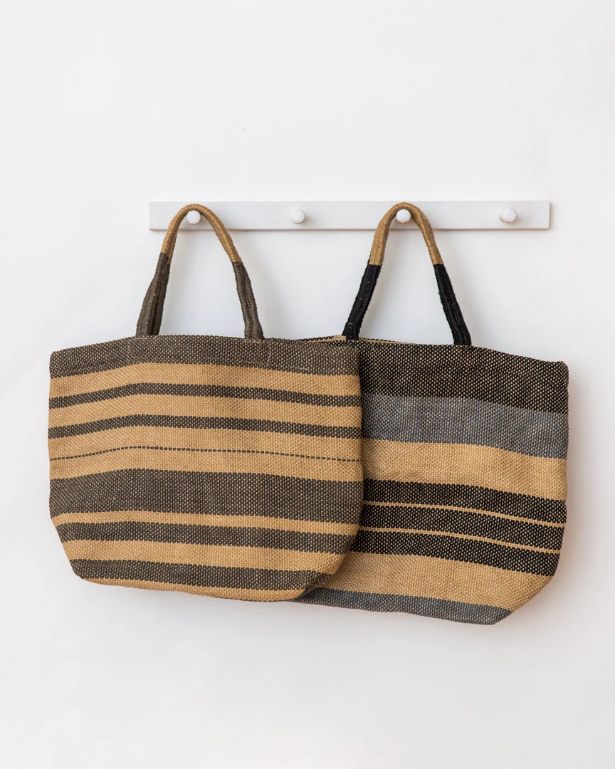 Will & Atlas Accessories Sonoma Jute Shopper - Indigo Stripe 5 Will & Atlas Accessories Sonoma Jute Shopper - Indigo Stripe