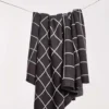 Looma Windowpane Jacquard Throw Blanket Home Goods