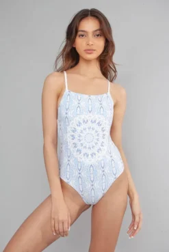 Wolven Reversible Recycled One Piece Swimsuit - Aquarius 15 Wolven Reversible Recycled One Piece Swimsuit - Aquarius