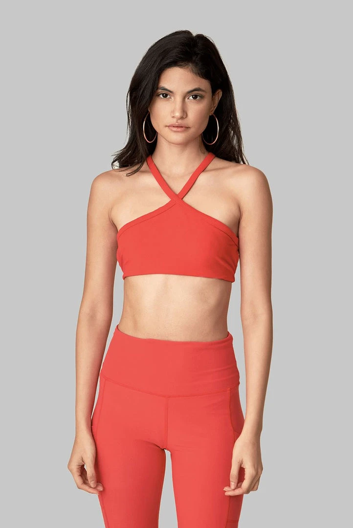 Wolven Recycled Pyramid Top - Cayenne 12 Wolven Recycled Pyramid Top - Cayenne