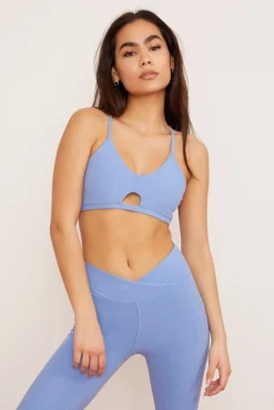 Wolven Reversible Crisscross Recycled Bra - Juniper