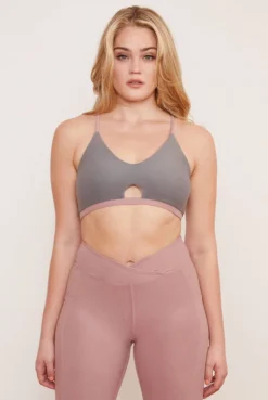 Wolven Reversible Crisscross Recycled Bra - Salt