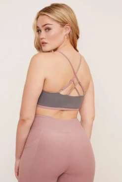 Wolven Reversible Crisscross Recycled Bra - Salt