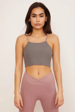 Wolven Reversible Crisscross Four-Way Recycled Top - Salt