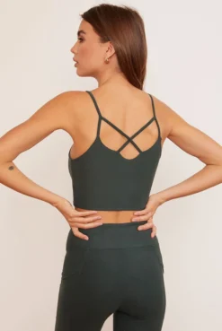 Wolven Reversible Crisscross Four-Way Recycled Top - Thyme