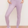 Wolven Recycled Crossover Pocket Legging - Lavender