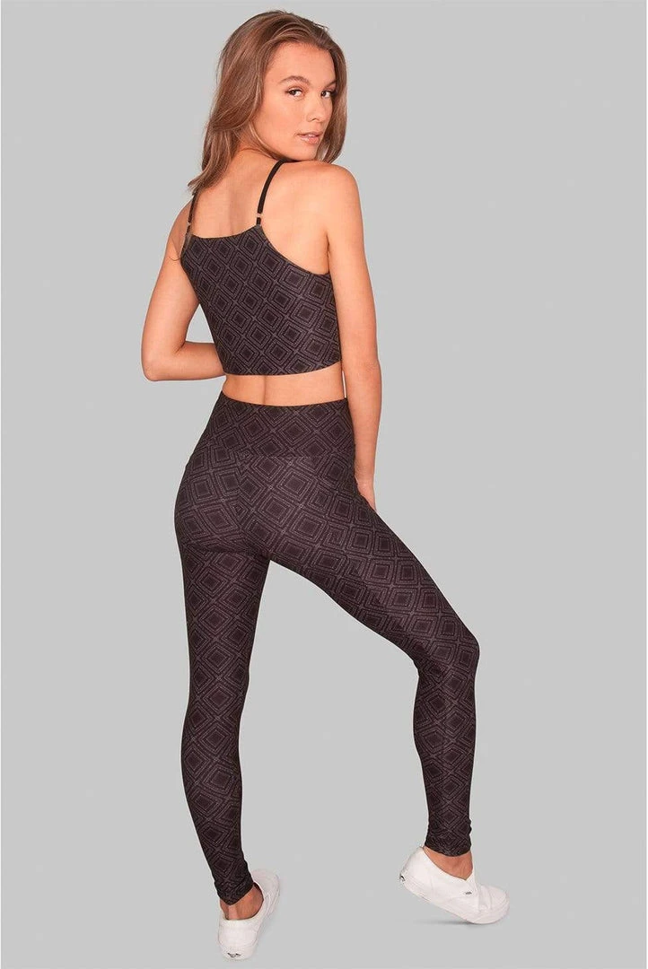 Wolven Activewear + Athleisure Crossover Recycled Legging With Pockets - Summit 9 Wolven Activewear + Athleisure Crossover Recycled Legging With Pockets - Summit