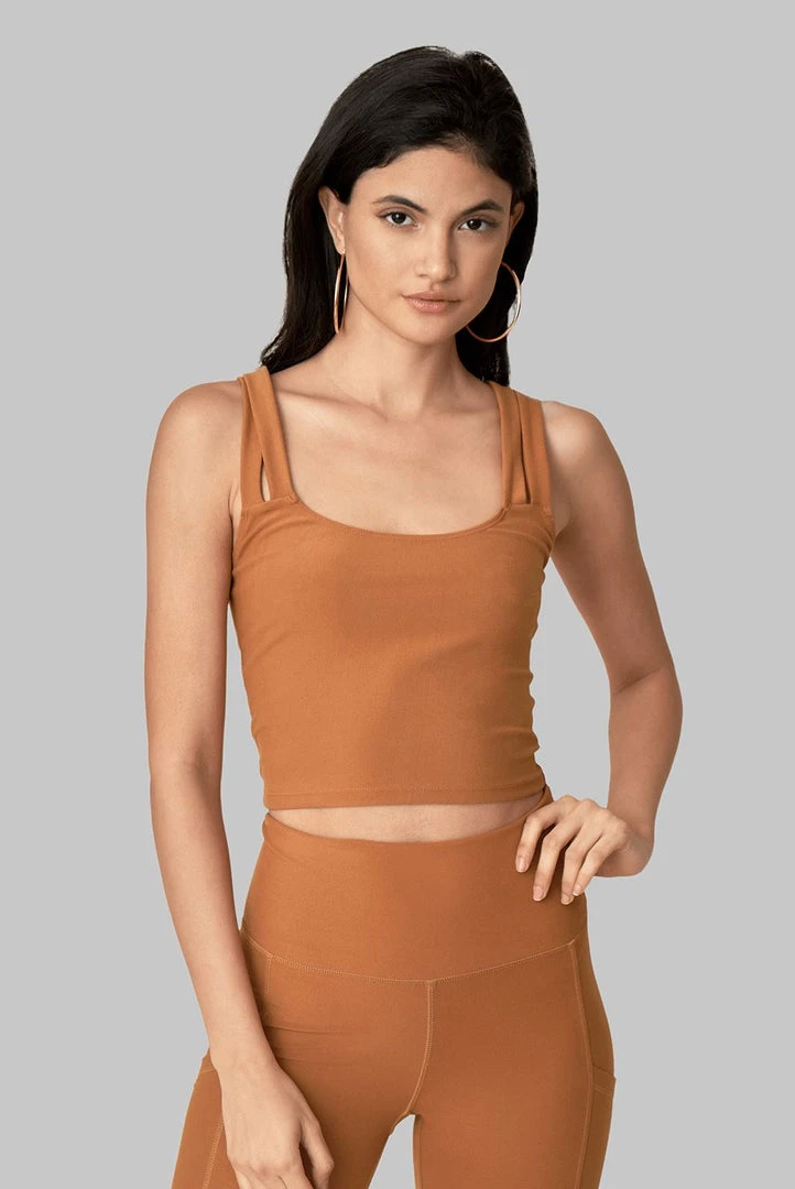 Wolven Double Cross Recycled Top - Turmeric Best Sellers 3 Wolven Double Cross Recycled Top - Turmeric Best Sellers