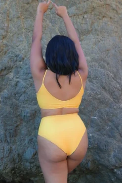 Wolven Reversible High-Waisted Recycled Bikini Bottom - Fauna Swim