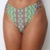 Wolven Recycled Ruched Hipster Bikini Bottom - Fauna Swim 1 Wolven Recycled Ruched Hipster Bikini Bottom - Fauna Swim