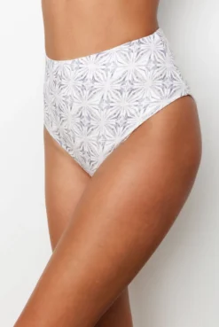 Wolven Swim Reversible Recycled High-Waisted Bikini Bottom - Harmony