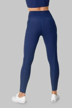 Wolven Recycled Legging With Pockets - Indigo Activewear + Athleisure