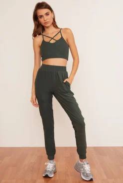 Wolven Activewear + Athleisure Recycled Joggers - Thyme 11 Wolven Activewear + Athleisure Recycled Joggers - Thyme