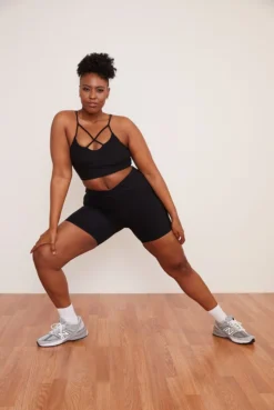 Wolven Recycled Midi Bike Short - Onyx