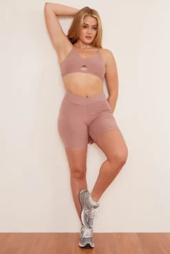 Wolven Recycled Midi Bike Short - Salt