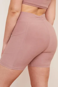 Wolven Recycled Midi Bike Short - Salt