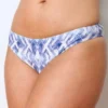 Wolven Recycled Ruched Hipster Bikini Bottom - Oasis