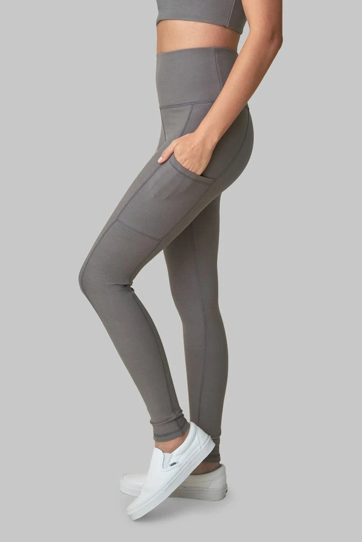 Wolven Best Sellers Recycled Legging With Pockets - Wolf Gray 10 Wolven Best Sellers Recycled Legging With Pockets - Wolf Gray