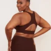 Wolven Recycled Racerback Bra - Chai Activewear + Athleisure