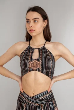 Wolven Reversible Recycled Keyhole Top - Zephyr Activewear + Athleisure