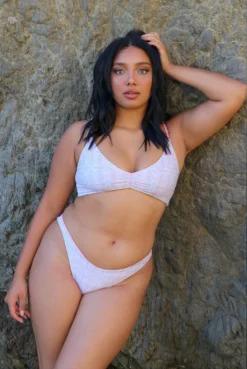 Wolven Swim Reversible French Cut Recycled Bikini Bottom - Riviera