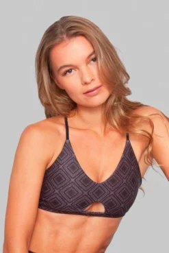 Wolven Crisscross Recycled Bra - Summit