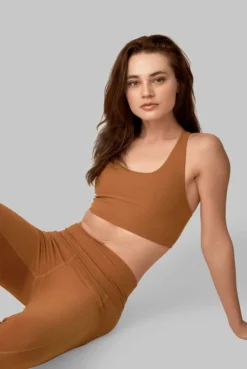 Wolven Best Sellers Recycled Yoga Top - Turmeric 18 Wolven Best Sellers Recycled Yoga Top - Turmeric