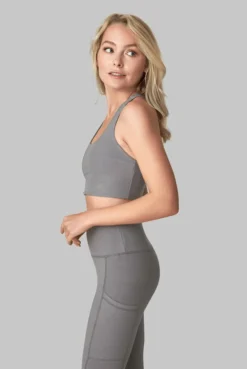 Wolven Activewear + Athleisure Recycled Yoga Top - Wolf Gray 11 Wolven Activewear + Athleisure Recycled Yoga Top - Wolf Gray