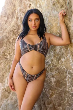 Wolven Reversible Ruched Recycled Swimsuit Top - Zephyr Best Sellers