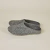 Kyrgies Best Sellers Women's Classic Sole Low Back Wool Slippers - Gray