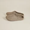 Kyrgies Women's Classic Sole Low Back Wool Slippers - Oatmeal Best Sellers