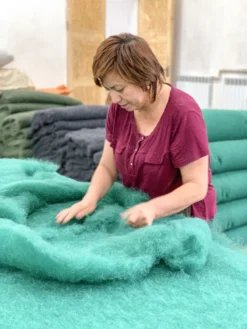 Kyrgies Best Sellers Women's Natural Sole Low Back Wool Slippers - Gray