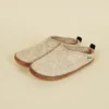 Kyrgies Women's Wool Slipper Slides - Oatmeal