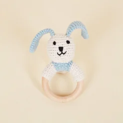 Pebble Wooden Teething Ring Bunny Best Sellers