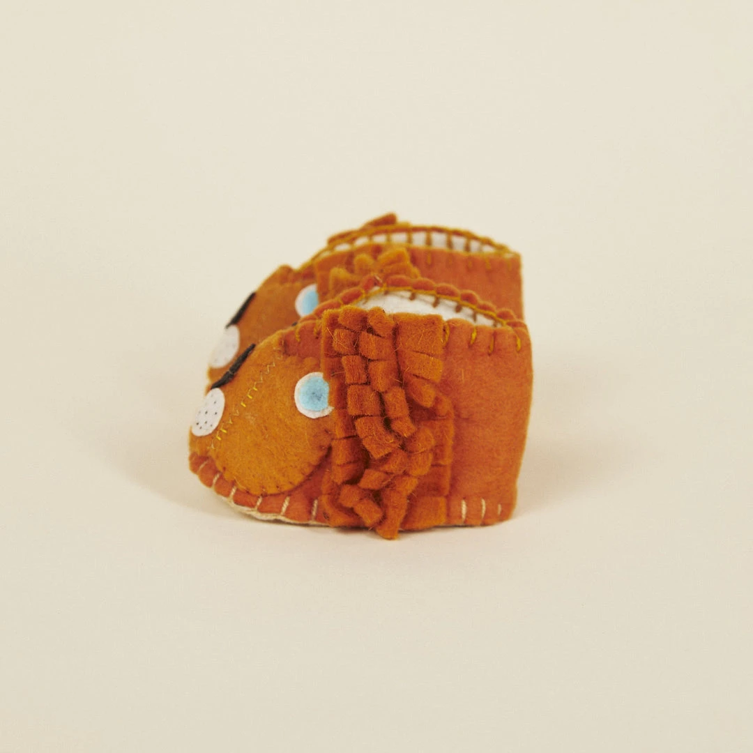 Silk Road Bazaar Wool Baby Booties - Lion Kids' + Baby 4 Silk Road Bazaar Wool Baby Booties - Lion Kids' + Baby