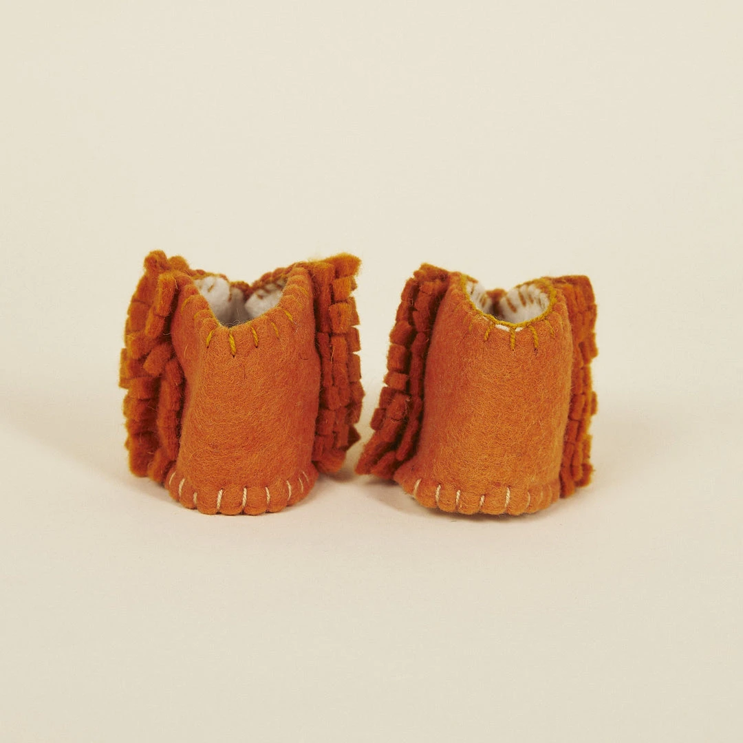 Silk Road Bazaar Wool Baby Booties - Lion Kids' + Baby 6 Silk Road Bazaar Wool Baby Booties - Lion Kids' + Baby