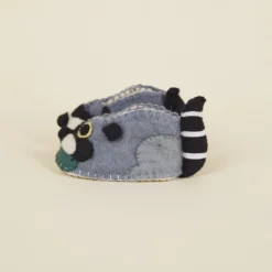 Silk Road Bazaar Kids' + Baby Wool Baby Booties - Raccoon