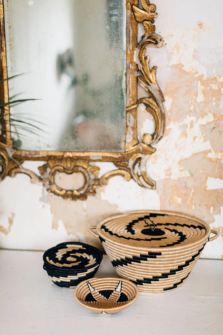 Azizi Life Woven Pot Basket With Lid Home Goods 4 Azizi Life Woven Pot Basket With Lid Home Goods