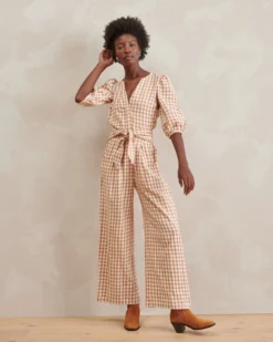 WVN Clothing Amber Gingham Jumpsuit