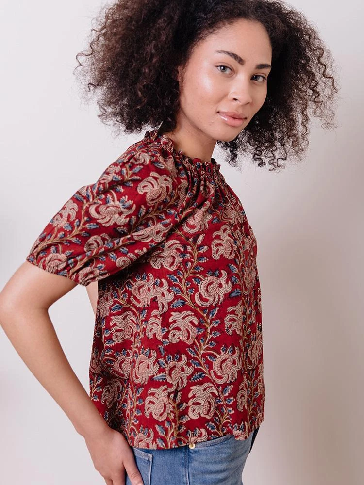 Mata Traders Yashvi Raspberry Top Clothing 3 Mata Traders Yashvi Raspberry Top Clothing